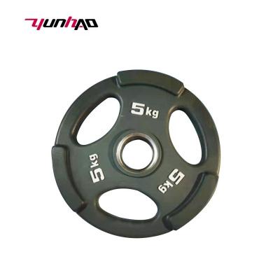 China Universal Gym Fitness YC Weightlifting CPU Black Barbell Weight Plate for sale