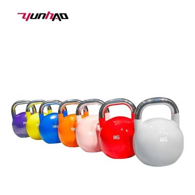 China YC Universal In Running Solid Cast Iron Competition Kettlebell Home Gym For Weightlifting Strength Treatment 4-32KG Handheld Dumbbells for sale