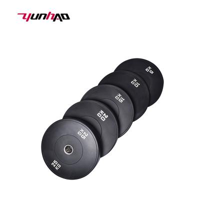 China Hot Selling Universal Gym Weight Plates Custom Logo 10 Kg 15KG 20KG 25KG Rubber Bumper Plates for sale