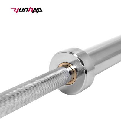 China 20KG Logo Stainless Steel Weightlifting Universal Barbell Barbell Powerlifting Custom Barbell for sale