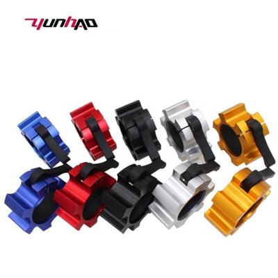 China Gym Non-slip High Quality Fitness Training Weightlifting YC Lock Aluminum Barbell Collar for sale