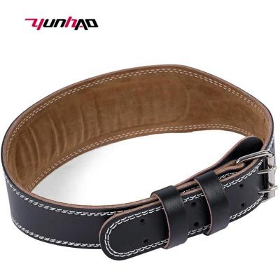 China For YC Weightlifting PU Waist Support Workout PowerLifting Gym Adjustable Leather Weightlifting High Quality Back Belt for sale