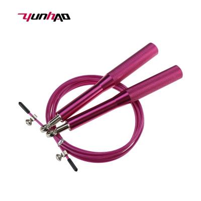 China Aluminum Alloy YC Logo Competitive Jump Rope Custom Made High Quality Adjustable for sale