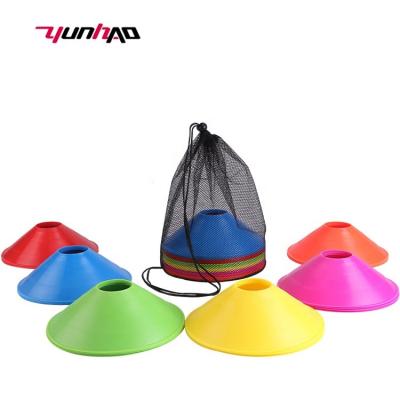 China YC Wholesale Sports Products Cheapest Durable Soft Football Training Agility Marker Disc Football Cones for sale