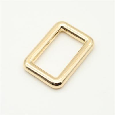 China New good attractive price zinc alloy light gold zinc alloy square buckle manufacturers for sale