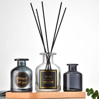 China Perfume Use Hot Selling 50ml 100ml 150ml 200ml Luxury Empty Frosted Perfume Bottle Reed Diffuser Bottle With Stick And Box for sale