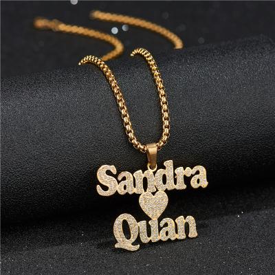 China Hiphop Personalized Fashion Custom Made Stainless Steel Plate Letter Name Necklace Bracelet Earrings Pendant Jewelry for sale