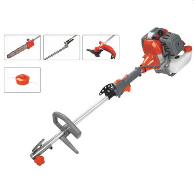 China 2-Stroke 5 in 1 Multi Gasoline Brush Cutter Chainsaw Trimmer Grass 52cc for sale