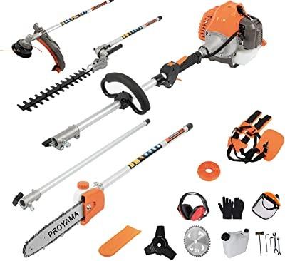 China Gardening 42.7cc 5 in 1 Multi Functional Grass Brush Cutter, Gasoline Hedge Trimmer, Weed Wacker Eater, Pole Saw, Snipper Whipper for sale