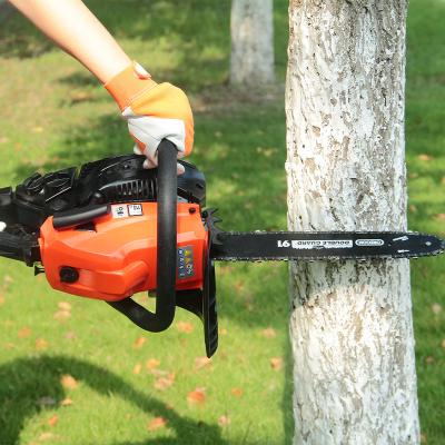 China Strong Gas Powered 2-Stroke Chainsaw With 20 Inch Bar Tree Cutter For Garden for sale