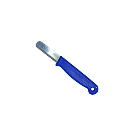 China Sustainable Blue Straight Edge Round Agricultural Knife 50mm Knife Defoliation Cutter for sale