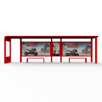 China Galvanized Sheet Suitable For Multiple Scenarios Outdoor Advertising Bus Station Shelter for sale