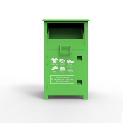 China Sustainable Factory Directly Wholesale Manufacture Recycled Clothing Donation Bins for sale