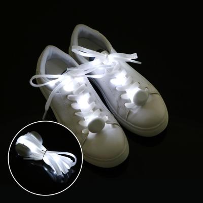 China LED Printed Running Shoe Lace Up Flash Light Up LED Nylon Lace for sale