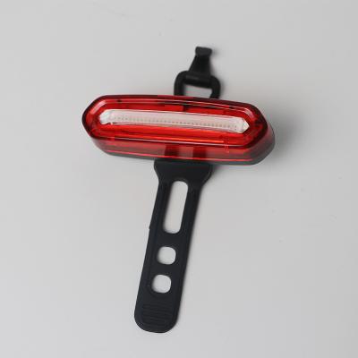 China USB Rechargeable Bike Warning Light Safety Waterproof LED Bicycle Accessories Back Light 72*21*22mm for sale