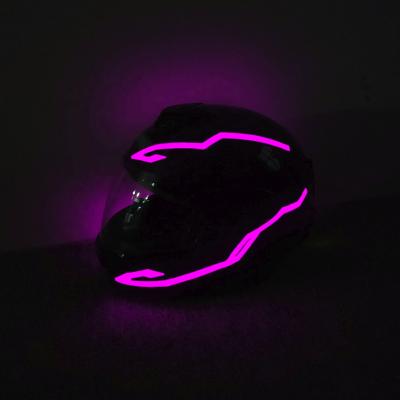 China Keep Safe During Dark Night Spot Motorcycle Helmet Glow Sticker Light Riding Strip Led Strip Helmet for sale