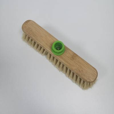 China High Quality Low Price Household Broom Head Floor Sweeping Brush Cleaning Wooden Brooms With Soft Bristle Broom Parts Attachment for sale