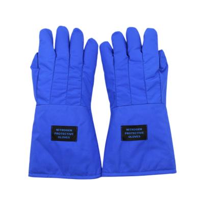 China Liquid Nitrogen Protection Ultra Cold Laboratory Temperature Liquid Nitrogen Cryogenic Protective Gloves Anti-Low for sale