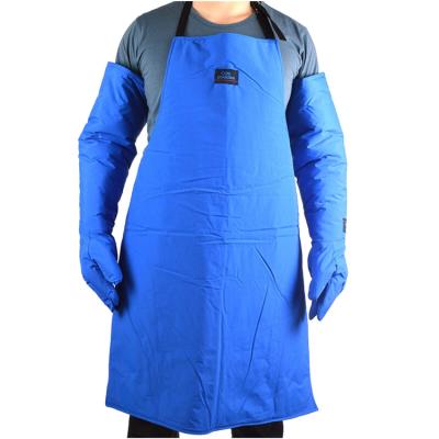 China Anti Liquid Nitrogen Protection Ultra Low Temperature Liquid Nitrogen Splashing Anti Cold Cryogenic Protective Apron for sale