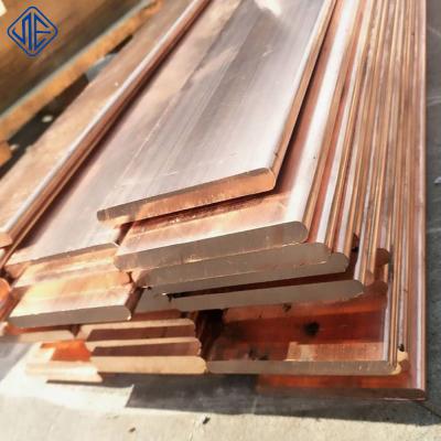 China Industrial Pure Copper Rod C1200 C1220 C1100 99.9 Round Copper Flat Bar for sale