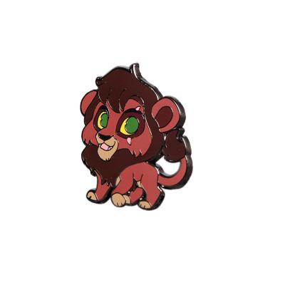 China Hot Sale Japan Custom Fashion Metal Cute Modern Cute Cartoon Lion Badge Souvenir Gift Lapel Pin for sale