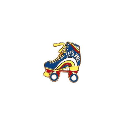 China High quality Europe modern style clothing badge roller skate shoes pin to customize sports lapel pin for sale