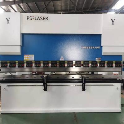 China Stainless Flat Bending Hydraulic Press Brake CNC Double Servo Bending Machine With TP10S Y x V Crowning + R Manual Axies for sale