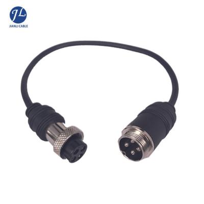 China Auto Rearview Camera Connection 4 Pin Aviation Plug Mini Din Connector Cable For Car Rearview Camera for sale