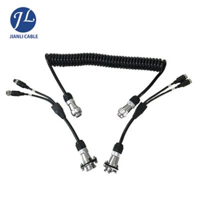 China Car 5 Pin Rear View Camera Cable Reversing Waterproof Camera Kit To 2 Channel Shield for sale