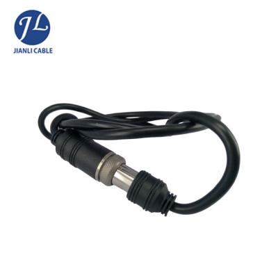 China Mini System 4 Pin Auto Camera CCTV Connection Rearview Camera Din Extension Female to Male M16 Cable for sale