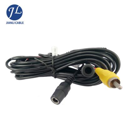 China Hot Sale Price 9 Pin Mini Din To RCA Vehicle Camera Connection Cable For Wireless GPS Car Rear View Reversing Camera System for sale