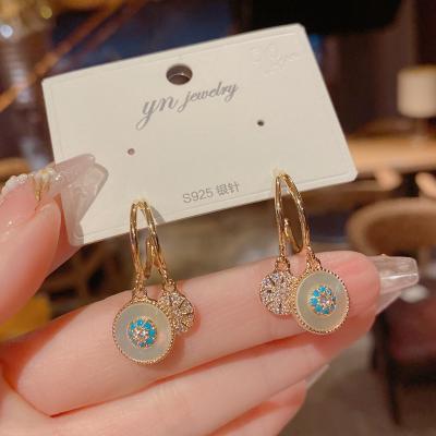 China Zircon Jewelry Women Trendy 925 Shell Earrings Star Shaped Earring Luxury FASHIONABLE 14k Gold Filled Earrings for sale