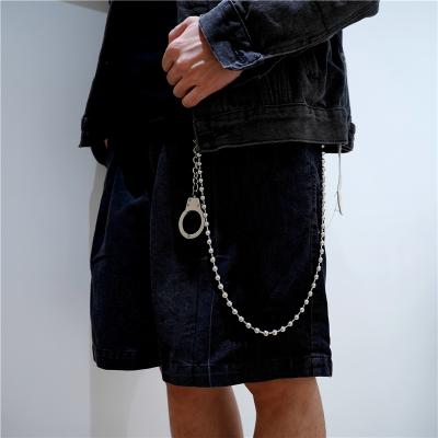 China Simple Chain Iron Wholesale Metal Hiphop Pants Hip Hop Handcuffs Man Waist Chain Punk Chain for sale