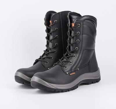 China High cut safety shoes SJNO.6311 high cut safety technical military boots, made in china, OEM brand, smooth leather upper, injection PU outsole Te koop