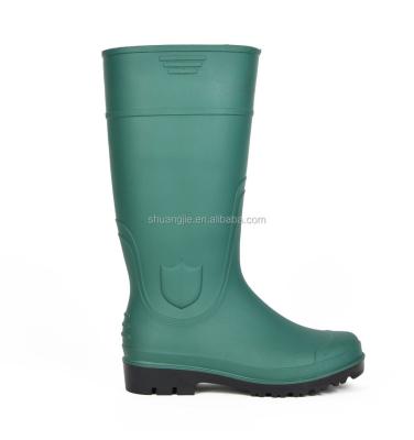 Китай PVC Design Green Color Nice Toe PVC Steel Rubber Boots For Industry продается