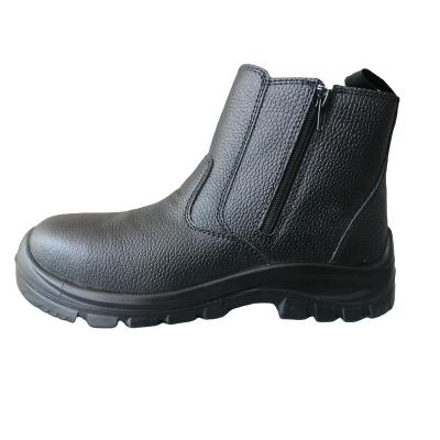 Chine Steel Toe Safety Shoes Worker Boots Working Shoes With Half Zipper Cut Slip On Zipper Ankle Boot Industrial And Mining Shoes à vendre