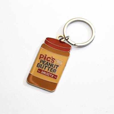 China Europe Original Factory Unisex Bottle Shape Sublimation Chain Key Ring For Promotional Gifts for sale