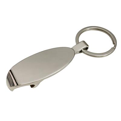 China Factory Price Open Cheap Custom Logo Black Stainless Steel Bottle Opener Cap Key Chain for sale