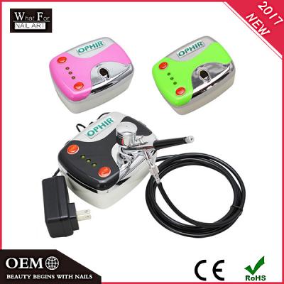 China 2017 Hot Product Airbrush Sets with 5 Speed ​​Mini Compressor 2CC for sale