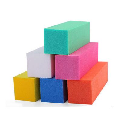 China Hot Sale Nail Art ToolsHot Sale Products Double Sandpaper Professional 4 Sides Nail Sponge Manicure Folder Durable Wholesale Nail Buffer for sale