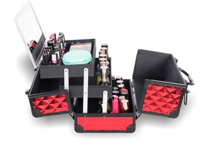 China Cosmetic Box Carry Bag Professional Portable Makeup Case Fashion Beauty Nail Organizer for sale