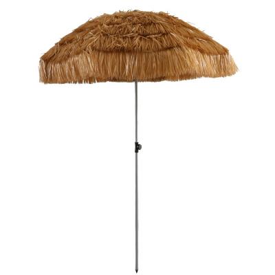 China 7.2Ft Beach Thatched Patio Tiki Umbrella Tropical Tiki Hut Hawaiian Umbrella Straw for sale