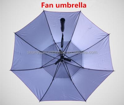 China outdoor furniture umbrella with electric fan/electric fan umbrella/promotion golf umbrella for sale