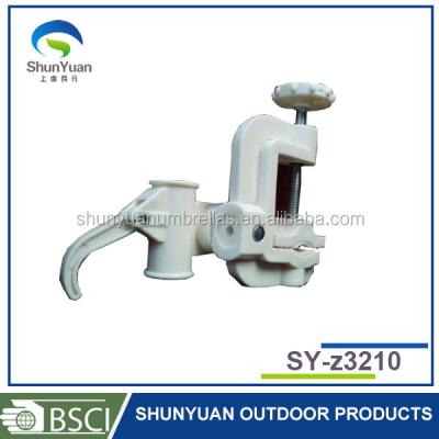 China Outdoor Furniture Plastic Steel Pole Umbrella Clamp for sale