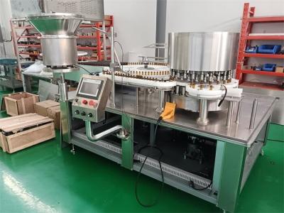 China Máquina de relleno automático de tapa de acero inoxidable para líquido / polvo farmacéutico en venta