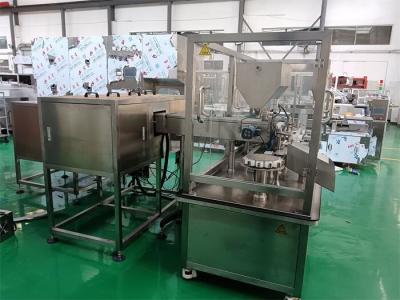 China GMP Standard Gel Filling Capping Machine with Foam Recycling Function and Consumption for sale