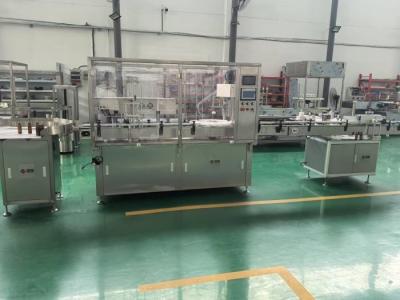 China 30-500ml Máquina automática de rellenado de desinfectantes y etiquetado de tapas Solución de embalaje estéril de alta velocidad para las industrias farmacéuticas de desinfectantes en venta