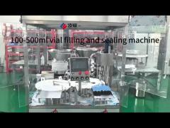 Integrated 3-in-1 Vial Filling, Stopping & Capping Machine