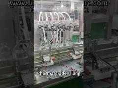500ml Infusion Bottle Filling-Stoppering-Capping Line in Action