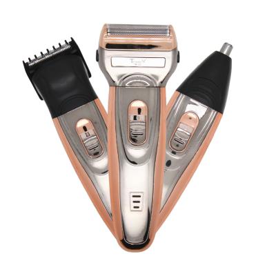 China Wholesale Price Twin Blade TrimmerX T20 3 in 1 Carbon Steel Multifunctional Electric Shaver Rechargeable for sale